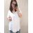 Tunic / blouse long sleeve women's oversized (3XL / 4XL ONE SIZE) ITALIAN FASHION IMWQ2191650 3xl / 4xl white