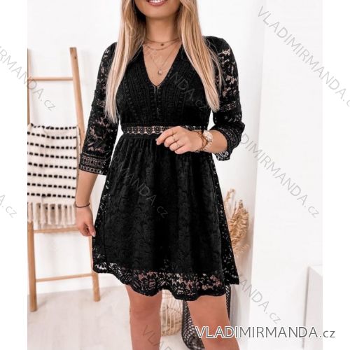Dress with 3/4-sleeve ladies pocket (uni sl) ITALIAN Fashion IM3181746
