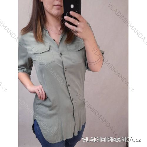 Šaty dlouhý rukáv dámské (L/XL ONE SIZE) ITALSKÁ MÓDA IM4212717