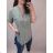Tunic Shirt 3/4 Long Sleeve Ladies (uni M / L) ITALIAN FASHION IM419769 <p>khaki</p> L / XL