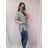 Tunic Shirt 3/4 Long Sleeve Ladies (uni M / L) ITALIAN FASHION IM419769 <p>khaki</p> L / XL
