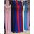 Women's elegant ball gown long straps dress (S / M ONE SIZE) ITALIAN FASHION IMM22650