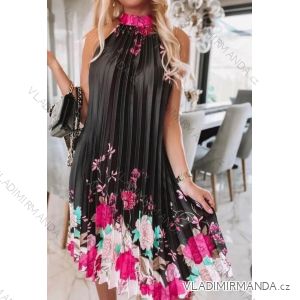 Women's Sleeveless Summer Dress (S / M ONE SIZE) ITALIAN FASHION IMM22678