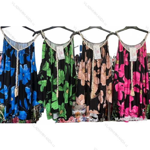 Tílko letní elegantní na řetízky dámské (UNI S/L) ITALSKÁ MÓDA IMK20033
