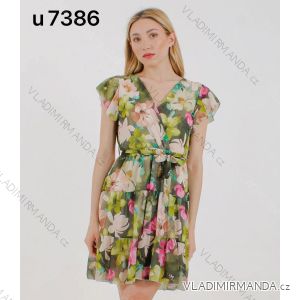 Elegant short-sleeved women's dress (uni s-m) ITALIAN FASHION IMM225969