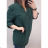 Tunika prodloužená košilová s páskem dlouhý rukáv dámská nadrozměr (L/XL/2XL/3XL ONE SIZE) ITALSKÁ MÓDA IMD212152