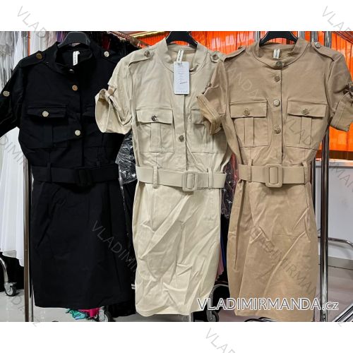 Elegant Long Sleeve Dress Women (S / M.ONE SIZE) ITALIAN FASHION IMM211302