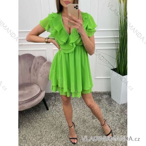 Summer short sleeve summer dress (S / M ONE SIZE) ITALIAN FASHION IMWY21019