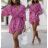 Summer short sleeve summer dress (S / M ONE SIZE) ITALIAN FASHION IMWY21019