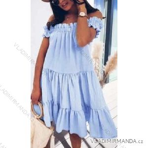 Carmen summer linen dress (S / M ONE SIZE) ITALIAN FASHION IMWG222173