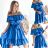 Šaty letní carmen dámské (S/M ONE SIZE) ITALSKÁ MÓDA IMWE222127