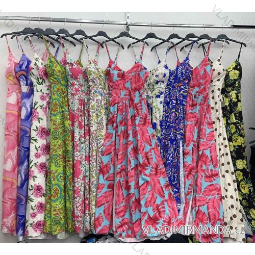 Long summer dress for women (S / M ONE SIZE) ITALIAN FASHION IMWD222212