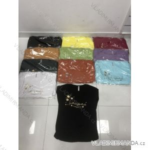 Tričko krátký rukáv dámské (M-XL) TURECKÁ MÓDA TMWG22GYA0170