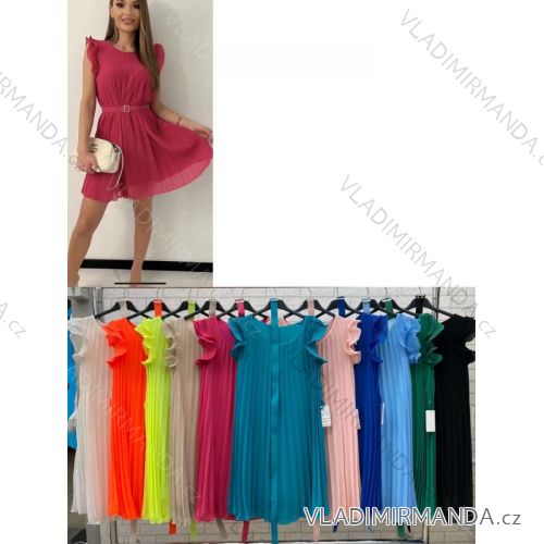 Women's Sleeveless Summer Dress (S / M ONE SIZE) ITALIAN FASHION IMWOP22OP0324