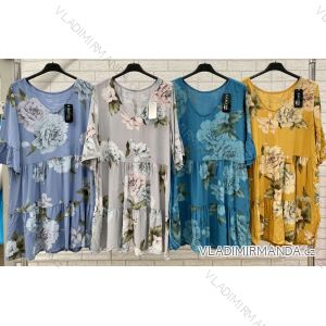 Women's Short Sleeve Summer Dress (S / M ONE SIZE) ITALIAN FASHION IMWOP22OP0331