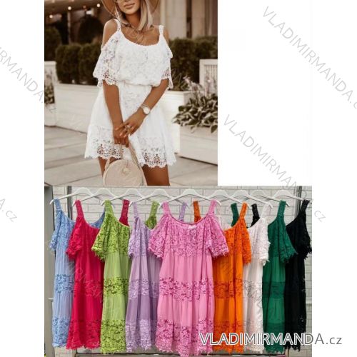 Women's lace dress on straps (S / M ONE SIZE) ITALIAN FASHION IMWOP22OP0290