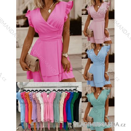 Šaty letní bez rukávu dámské (S/M ONE SIZE) ITALSKÁ MÓDA IMWOP22OP0324