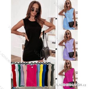 Šaty letní bez rukávu dámské (S/M ONE SIZE) ITALSKÁ MÓDA IMWOP22OP0324