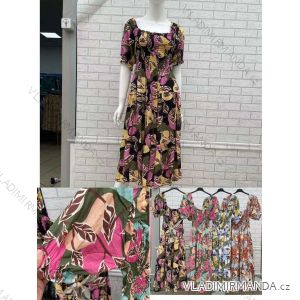 Women's Short Sleeve Summer Dress (S / M ONE SIZE) ITALIAN FASHION IMWOP22OP0331