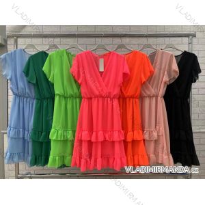 Women's Short Sleeve Summer Dress (S / M ONE SIZE) ITALIAN FASHION IMWOP22OP0331