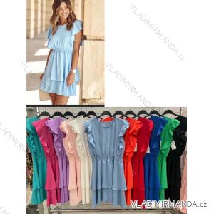 Women's Dresses with Ruffles Sleeveless Women (S / M ONE SIZE) ITALIAN FASHION IMWOP22OP0130
