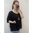 Tílko letní šifonové dámské (S/M/L/XL ONE SIZE) ITALSKÁ MÓDA IM422612 L / XL Black