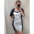 Women's short sleeve dress oversized (L-3XL) POLISH FASHION PMF20013 50 <p>blue</p>