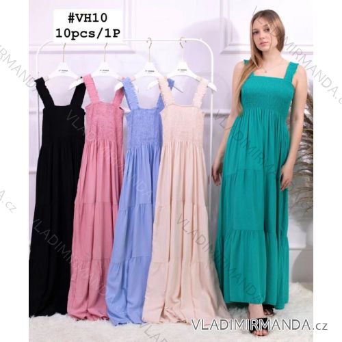 Women's long summer dress straps (M-2XL) ITALIAN FASHION IMWE22WH10