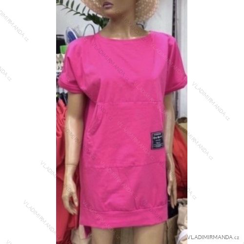 Women's Cotton Short Sleeve Summer Dress (S / M / L ONE SIZE) ITALIAN FASHION IMWG222465