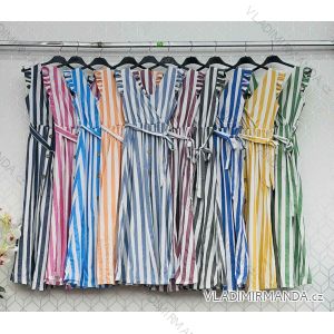 Women's Long Stretch Sleeveless Summer Dress (S / M / L ONE SIZE) ITALIAN FASHION IMWC222492