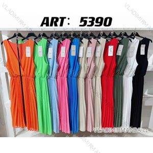 Šaty letní bez rukávu dámské (S/M ONE SIZE) ITALSKÁ MÓDA IMWC222493