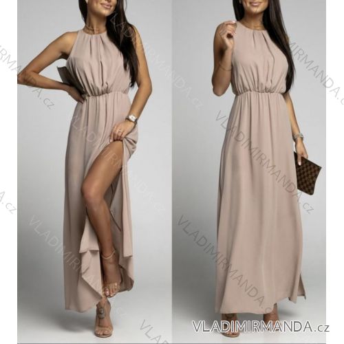Women's Long Sleeveless Summer Dress (S / M ONE SIZE) ITALIAN FASHION IMWG222460