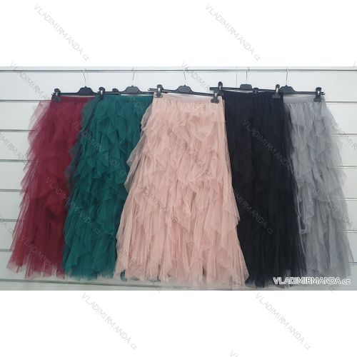 Women's long tulle summer skirt (S / M ONE SIZE) ITALIAN FASHION IMWA222541