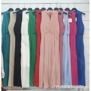 Women's Long Sleeveless Chiffon Dress (S / M ONE SIZE) ITALIAN FASHION IMWA222545