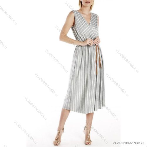 Midi Sleeveless Dress Women (S / M ONE SIZE) ITALIAN FASHION IMWA222565