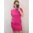 Short sleeve dress classic with pockets (uni s-l) ITALIAN FASHION IM120003 XL-2XL black