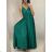 Women's long summer satin strapless dress (S/M ONE SIZE) ITALIAN FASHION IMM22360 white