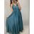 Women's long summer satin strapless dress (S/M ONE SIZE) ITALIAN FASHION IMM22360 white