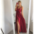 Women's long summer satin strapless dress (S/M ONE SIZE) ITALIAN FASHION IMM22360 white