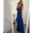 Women's long summer satin strapless dress (S/M ONE SIZE) ITALIAN FASHION IMM22360 white