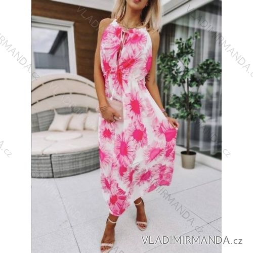 Carmen summer chiffon summer dress (S / M ONE SIZE) ITALIAN FASHION IMWA222561