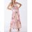 Carmen summer chiffon summer dress (S / M ONE SIZE) ITALIAN FASHION IMWA222561