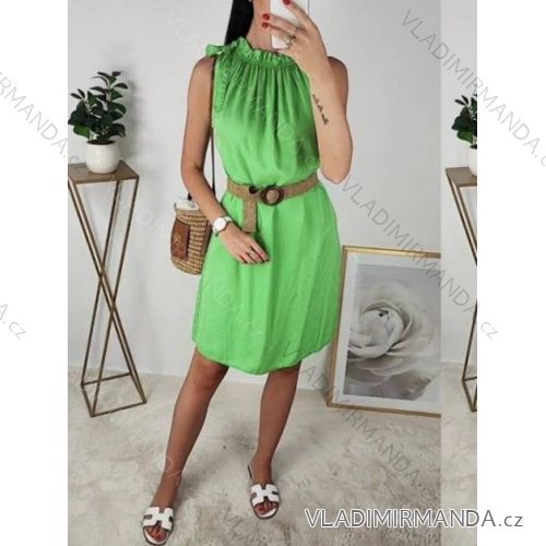 Carmen summer chiffon summer dress (S / M ONE SIZE) ITALIAN FASHION IMWA222561