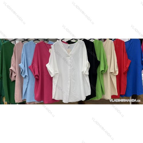 Shirt blouse 3/4 sleeve (UNI XL-3XL) ITALIAN MODA IM420486