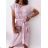 Women's Short Sleeve Summer Stripe Dress (S / M ONE SIZE) ITALIAN FASHION IMWG222596