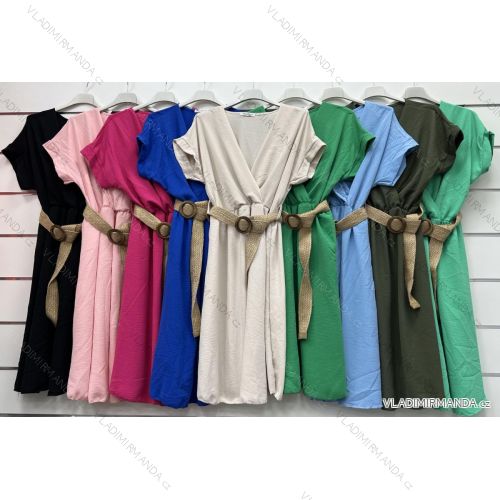 Women's Short Sleeve Summer Dress (S / M ONE SIZE) ITALIAN FASHION IMWP222641