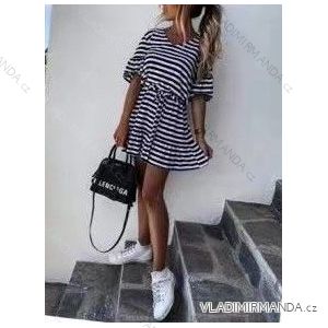 Šaty letní na ramínka dámské (S/M ONE SIZE) ITALSKÁ MÓDA IMWY22119