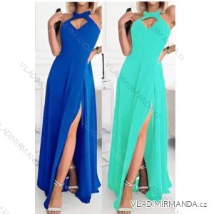 Women's long chiffon summer dress (S / M ONE SIZE) ITALIAN FASHION IMWB222509