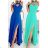 Women's long chiffon summer dress (S / M ONE SIZE) ITALIAN FASHION IMWB222509