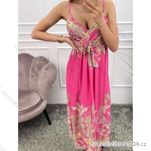Women's long chiffon summer dress (S / M ONE SIZE) ITALIAN FASHION IMWB222509